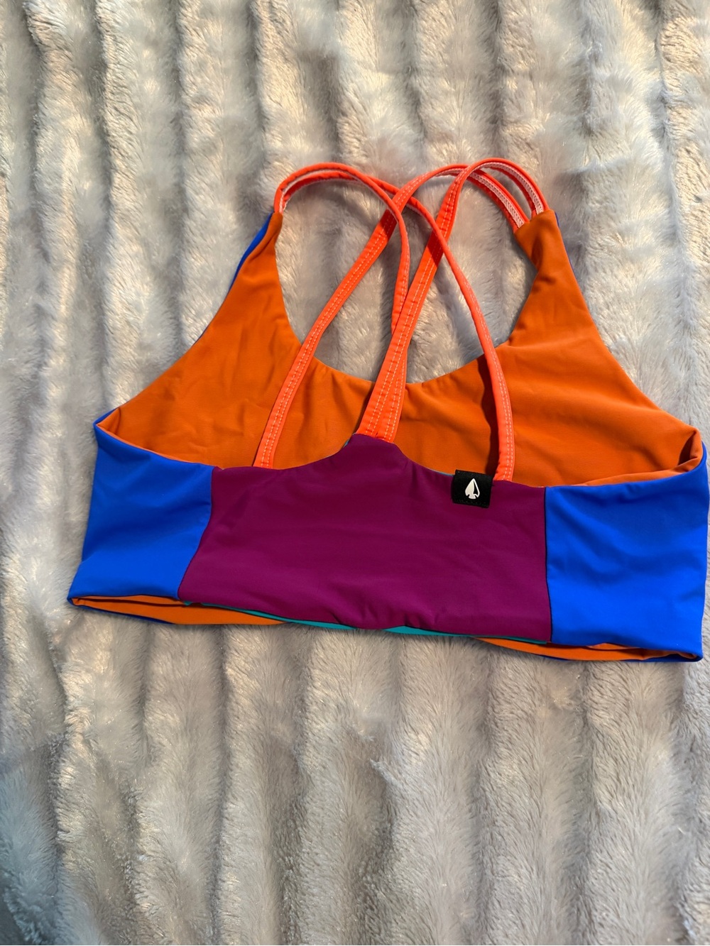 NWOT-Tera Kaia ReMade TOURA Basewear Top Sports Bra Swim One Of A Kind - Picture 2 of 15